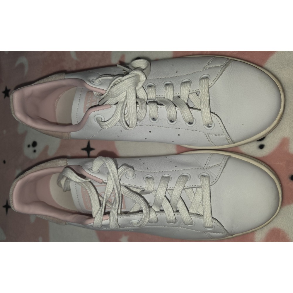 Adidas Stan Smith Women Sneakers Cream White Pink IF7002 Size 9.5 NEW